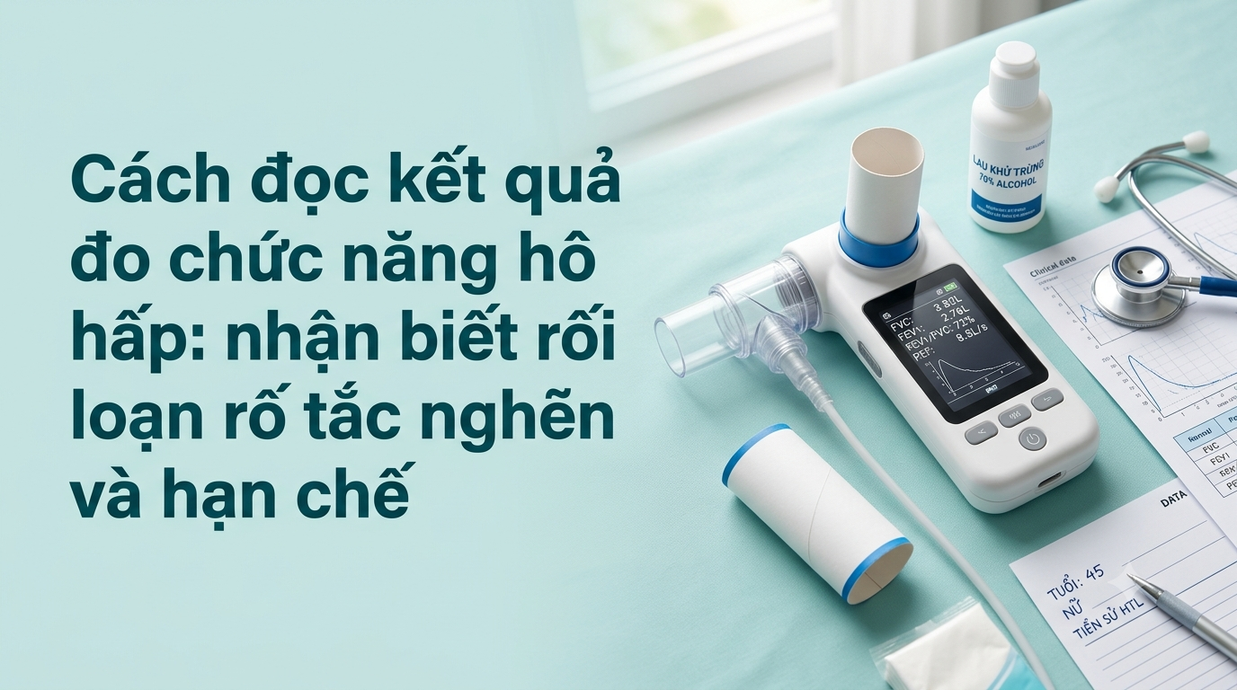 Cách đọc kết quả đo chức năng hô hấp: nhận biết rối loạn tắc nghẽn và hạn chế